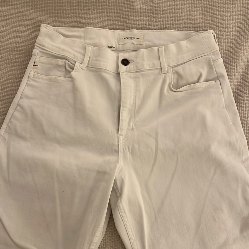 COPY - Lafayette 148 NY White Denim 7/8 long, Size 10